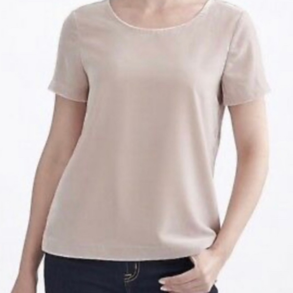J. Crew Factory Blush Velvet‎ Tee